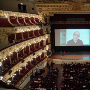 Giuseppe Tornatore in collegamentoa al Bifest